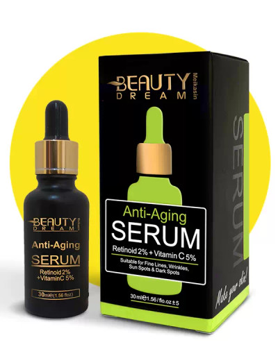 سرم تخصصی ضد چروک رتینوئید ۲% + ویتامین سی ( Retinoid ۲%+ ۵% Vitamin C )