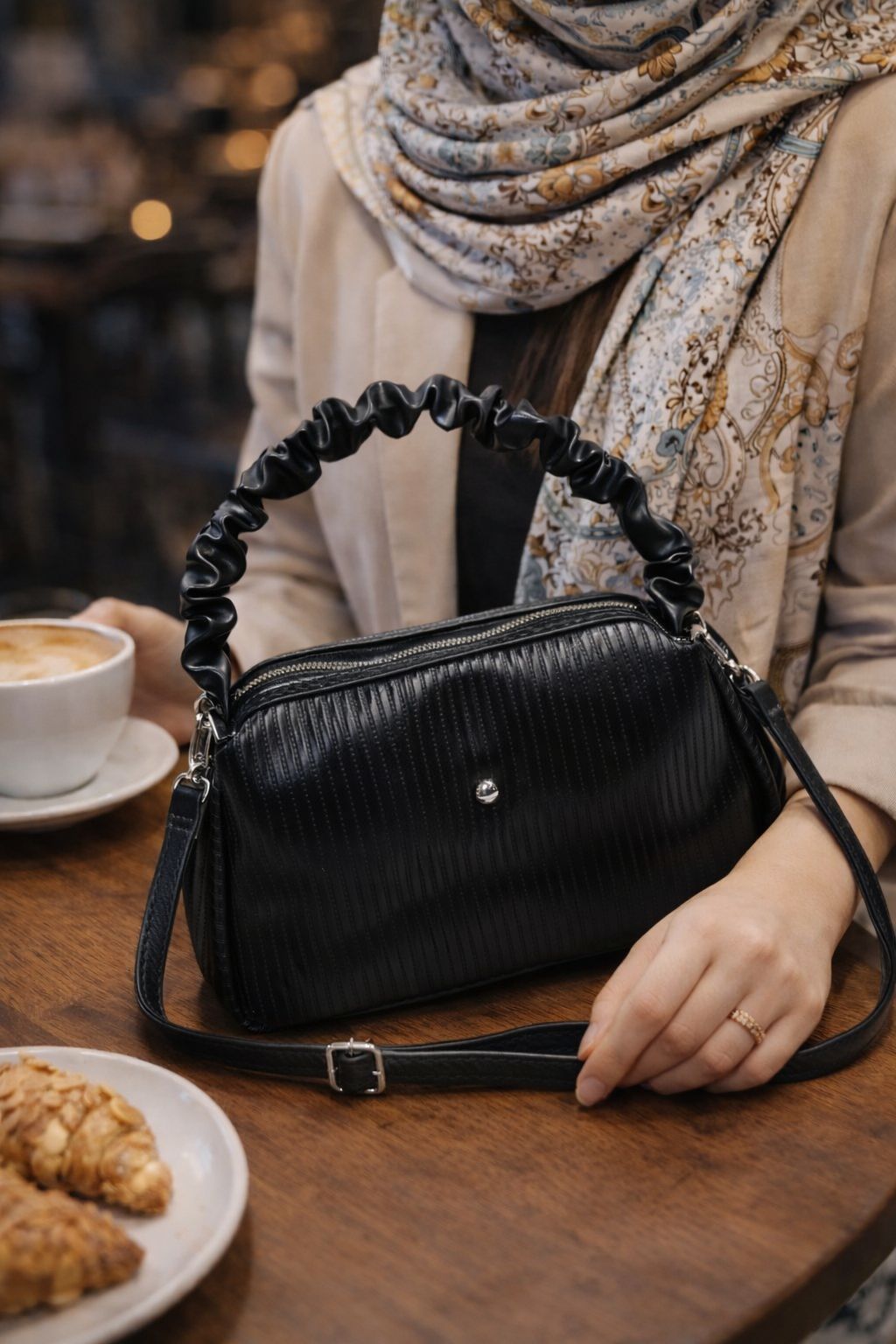 کیف زنانه دسته چروک