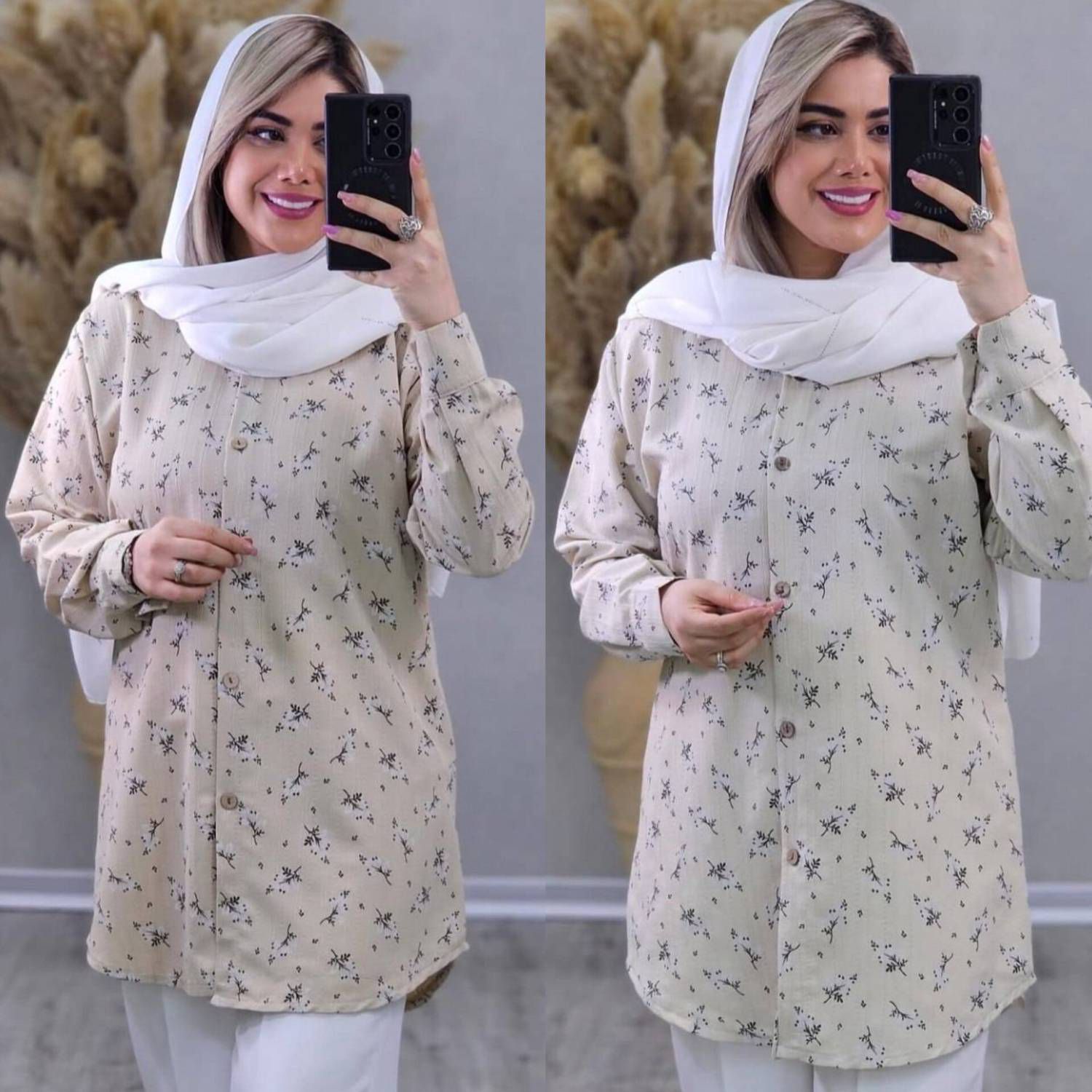 شومیز گل گچی بابونه