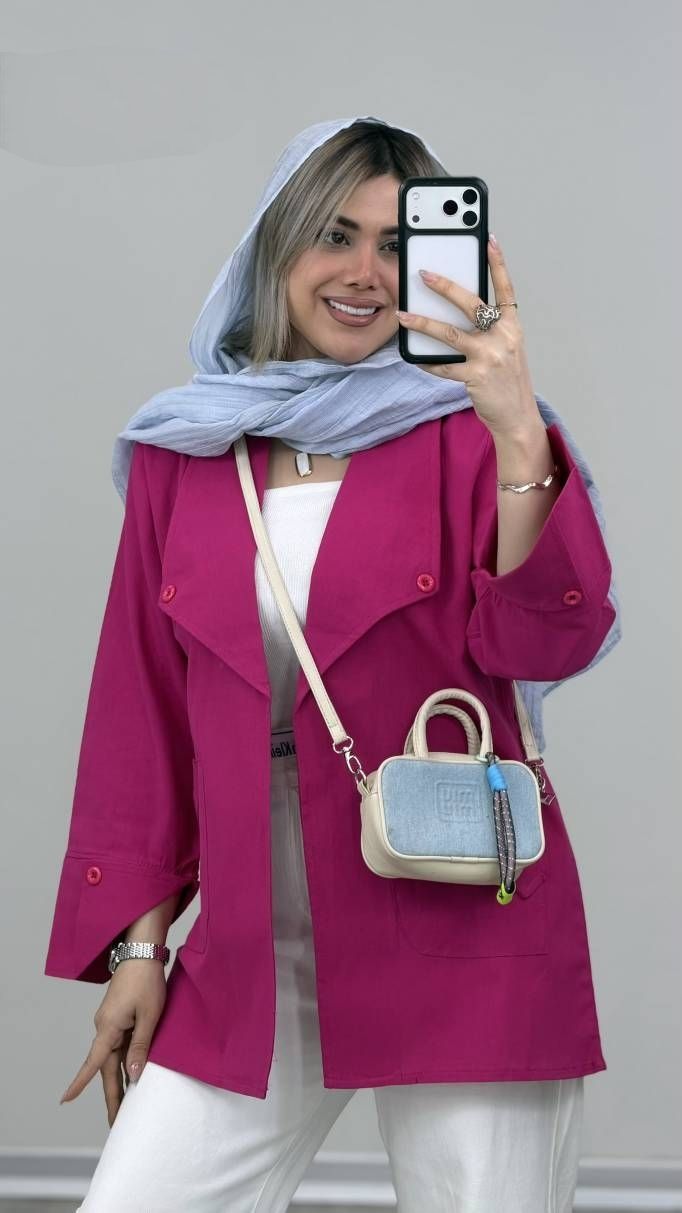 مانتو لنین یقه انگلیسی رونیا