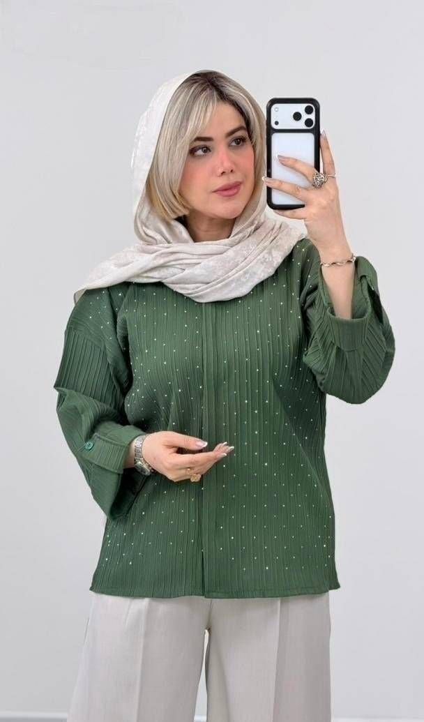 شومیز نگینی مدل ویانا